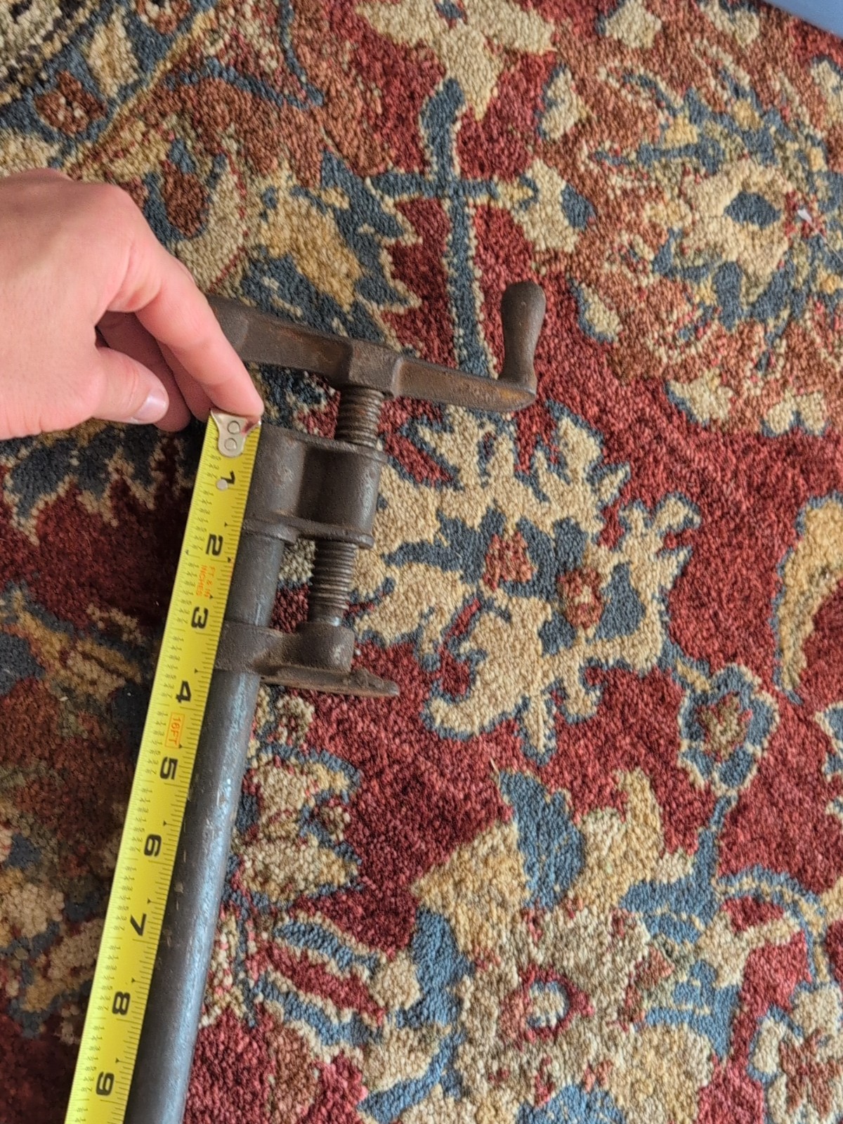Antique Cast Iron J.L Taylor Pipe Clamp P-A 21″