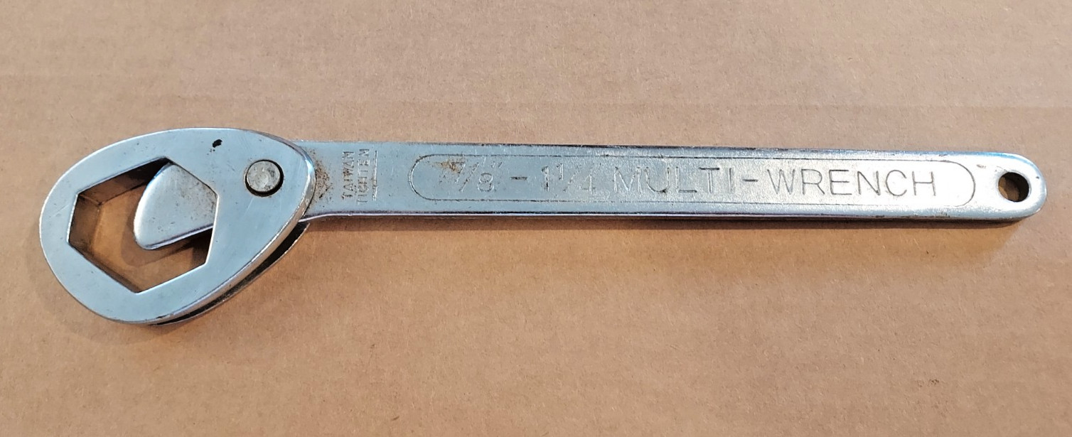 Lot of 3 Multi Wrench universal fit wrenches; 3/8″ – 1-1/4″; 9mm – 32mm.