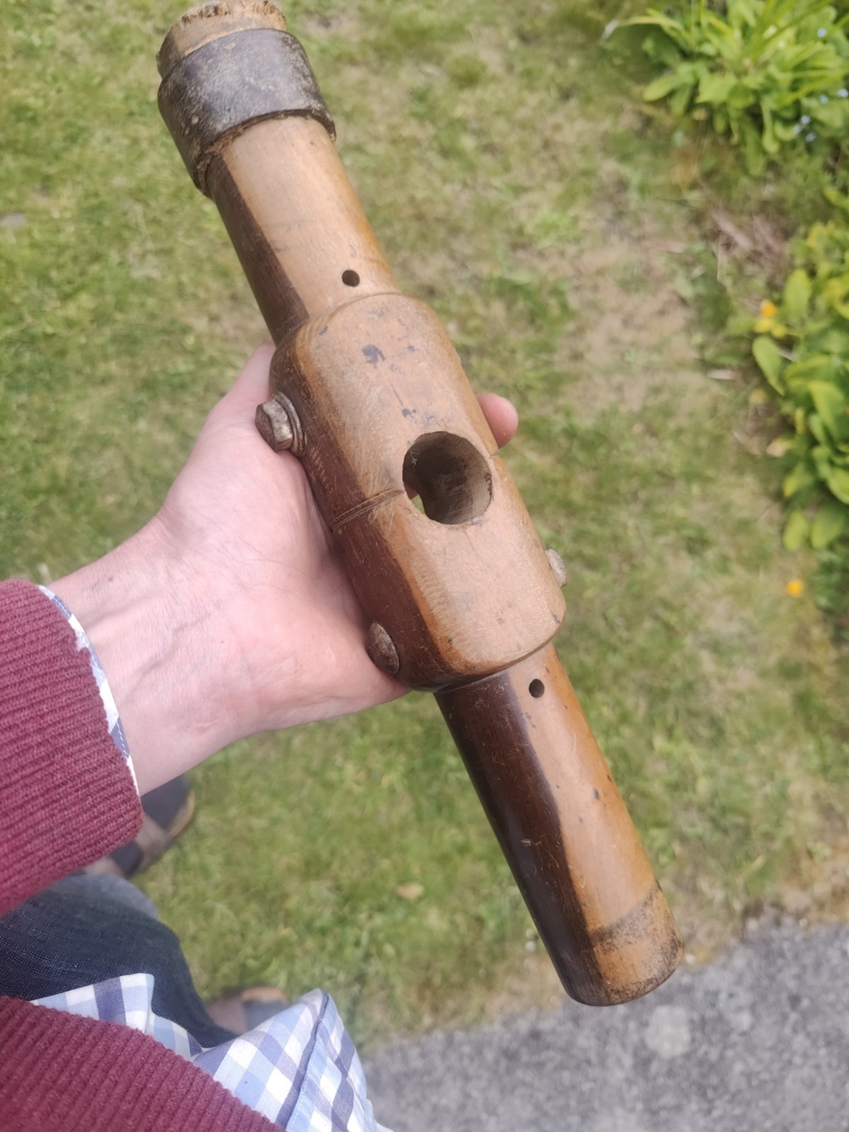 Caulking Hammer Mallet Head, Lignum Shipwright Boat Builders Missing Ring 1.2kg