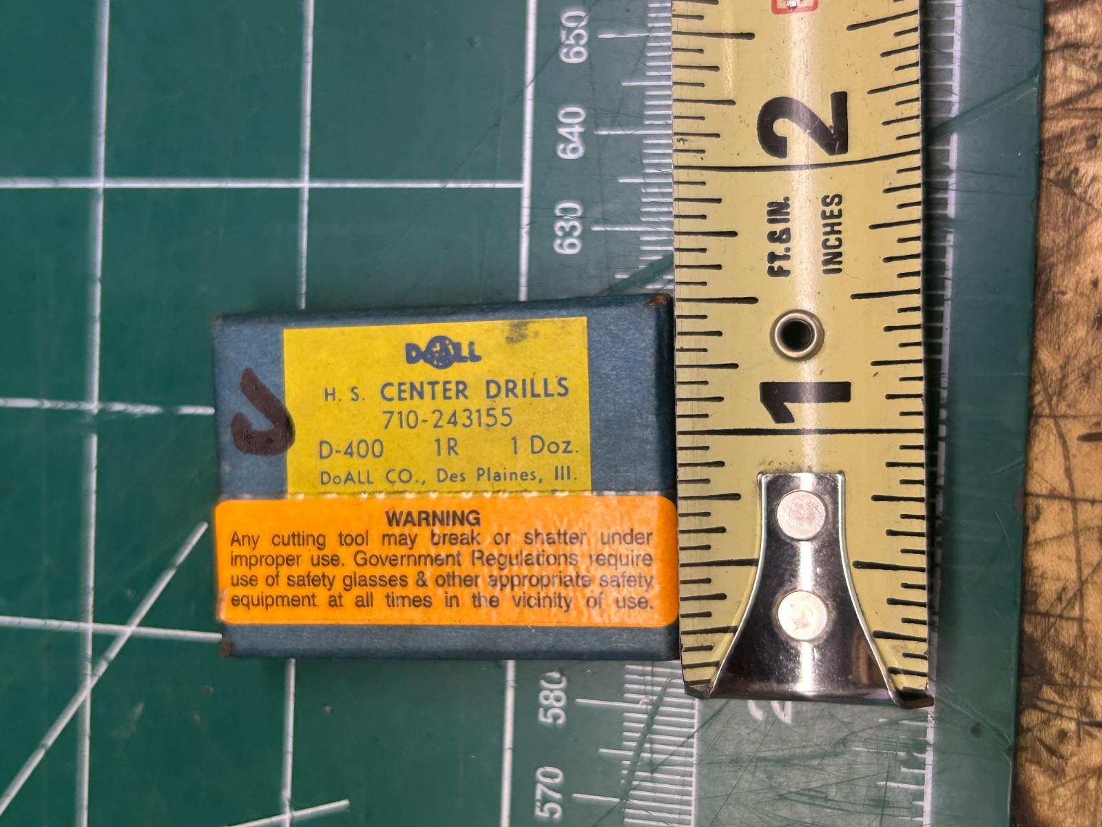 MACHINIST HmDrcB TOOL LATHE MILL Box Small Micro DoAll Center Drills D-400