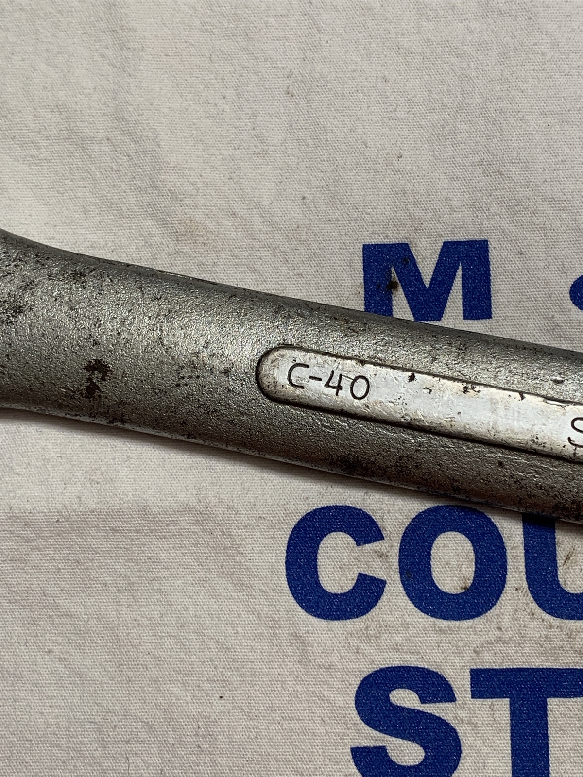 Vintage S-K Lectrolite USA made 1-1/4″ 12pt Combination Wrench C-40