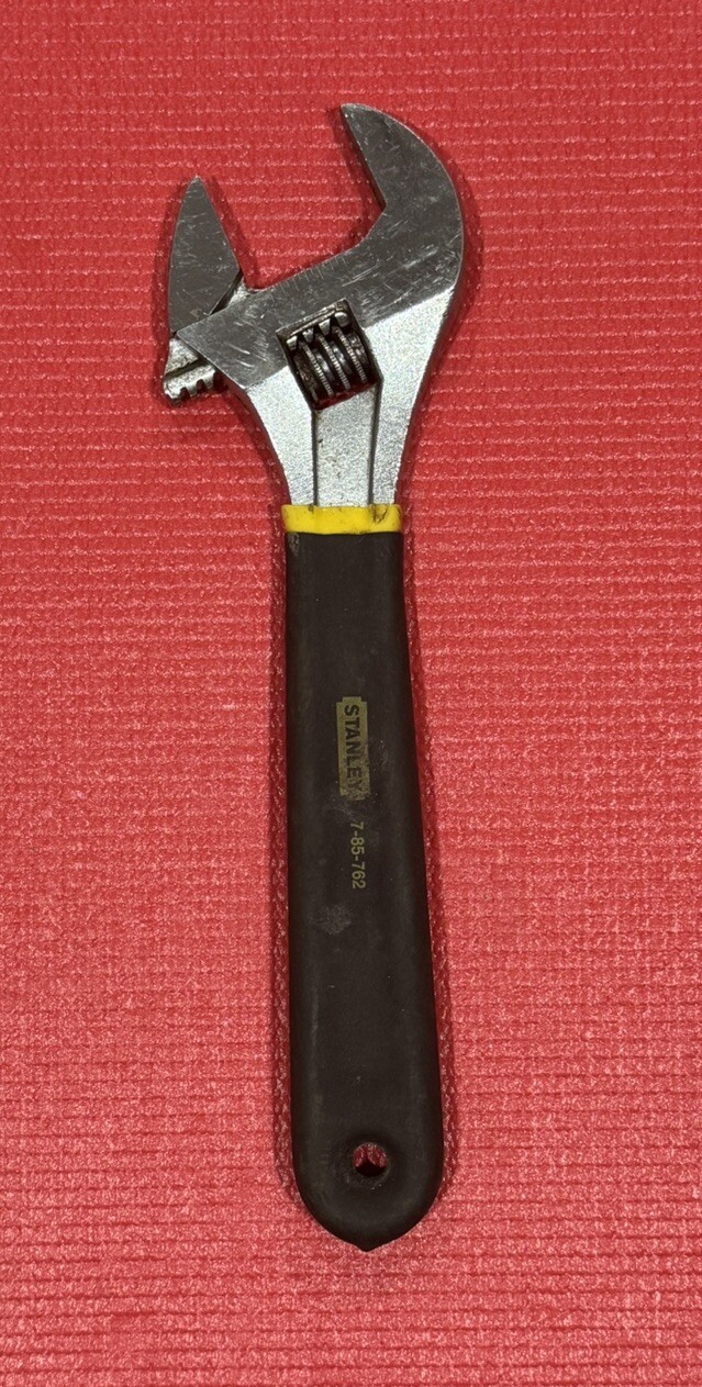Vintage Stanley 85-762 Adjustable Wrench Crescent Wrench 10-1/2″