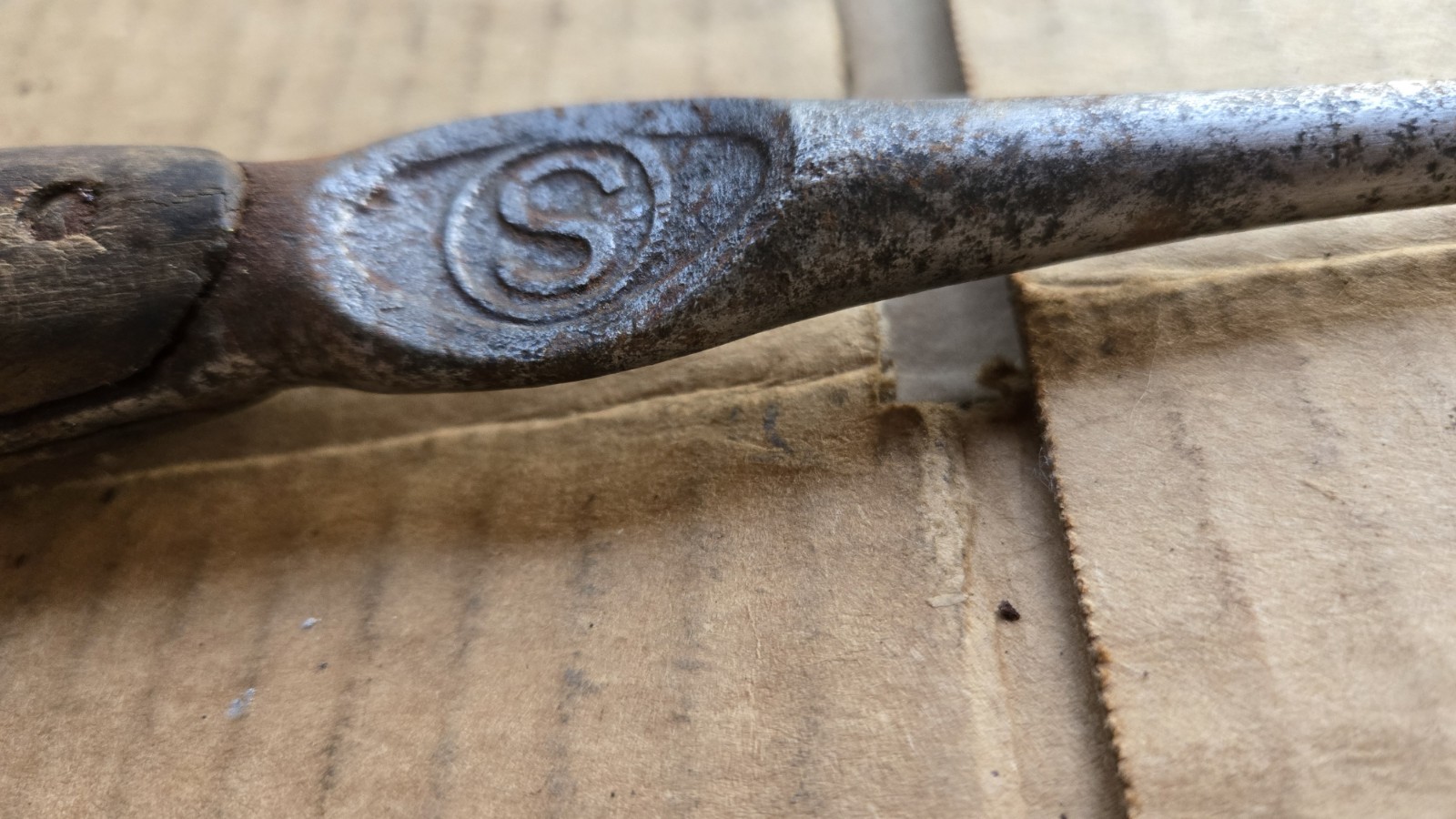 Antique Smith Gun Tool 10 In. Flanged Screwdriver Cleaned And Oiled Yrs Ago