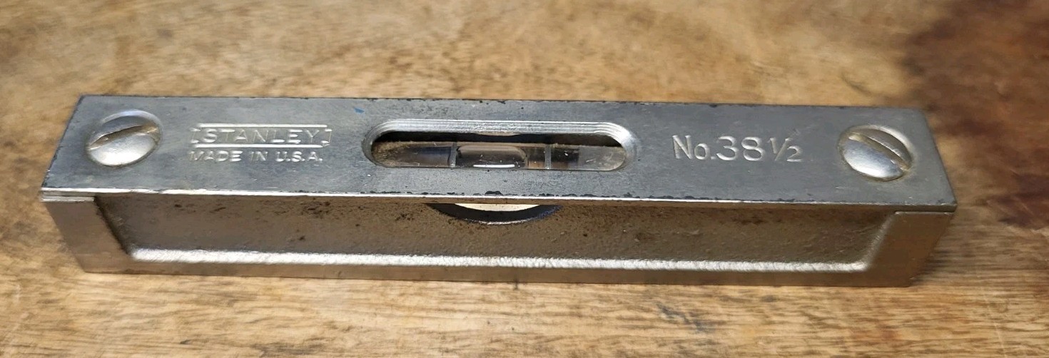 Vntg STANLEY No. 38 1/2 MACHINIST Pocket Level Machinist Tool