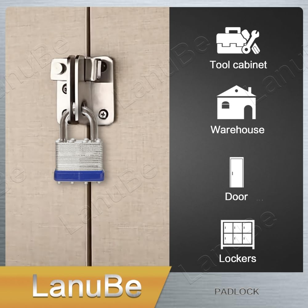 Lock Laminated keyed Padlock (1-9/16″, 40mm), keyed Alike Locks, Normal Shack…