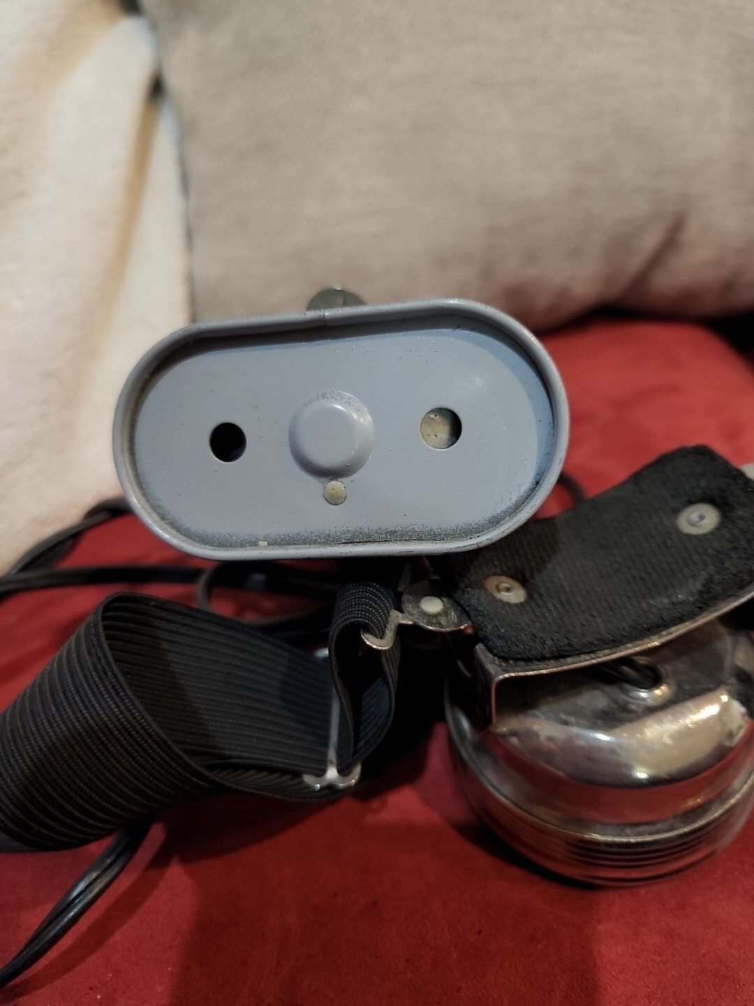 Vintage Justrite Mfg. Battery Powered Head Lamp Flashlight Untested