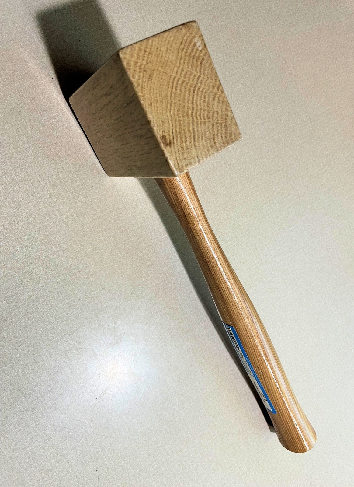 Custom made Wood Mallet / Hammer – Oak & Hickory – 14″ Long – New