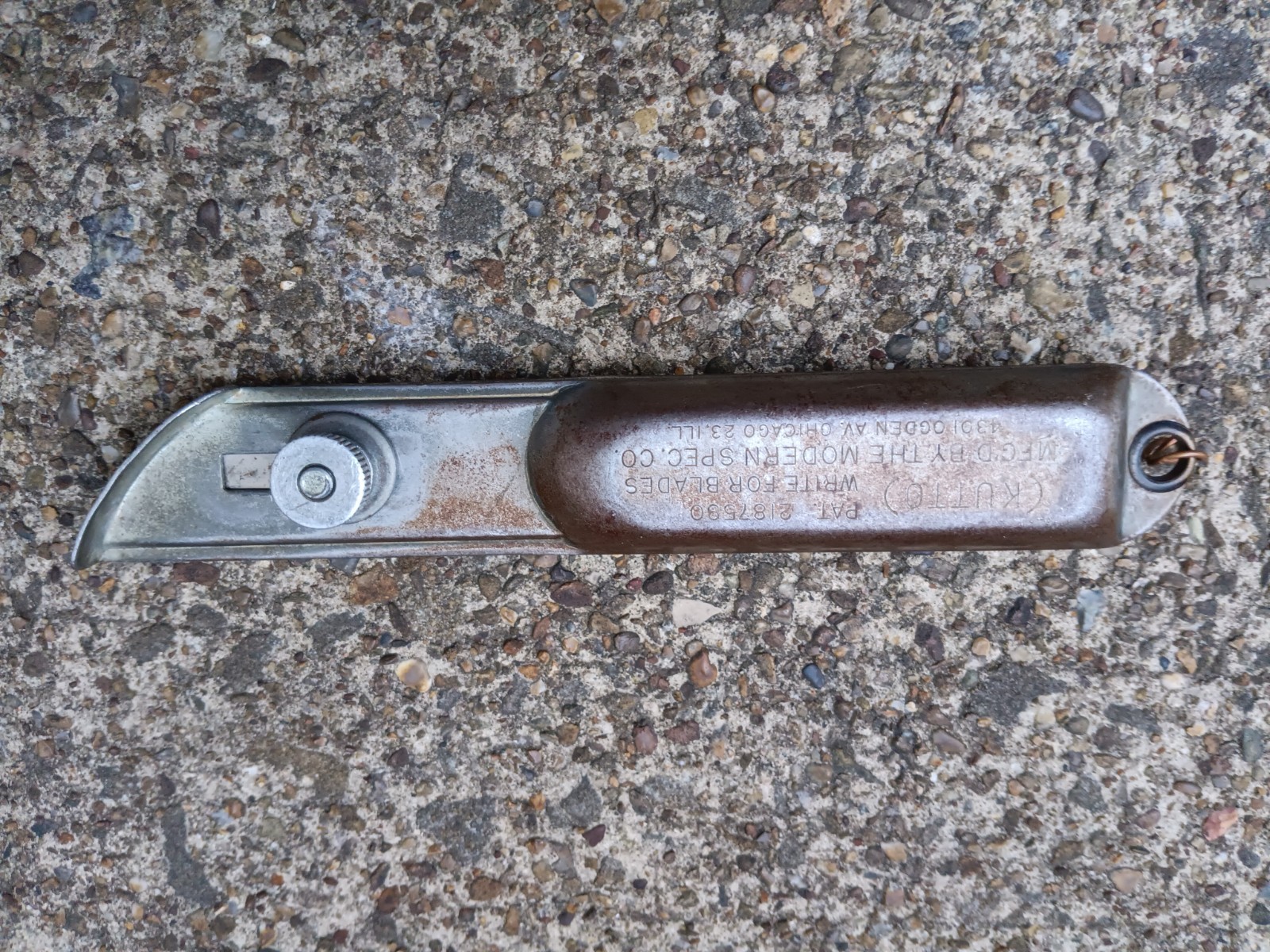 Vintage KUTTO Utility Razor Knife Box Cutter USA W/Blade Tested