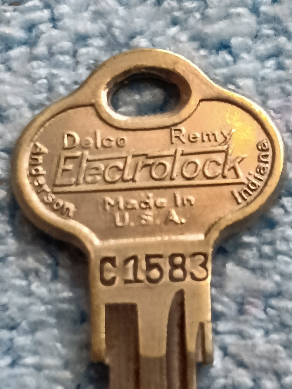 Vintage Basco Key Made For Delco Remy. 1930s Anti Theft System.