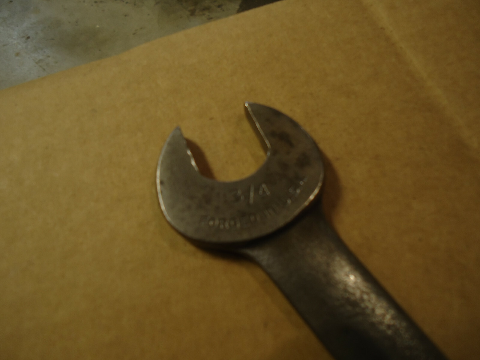 Vintage Indestro Super Brand 3/4 x 5/8 Open End Box Wrench 1729 T