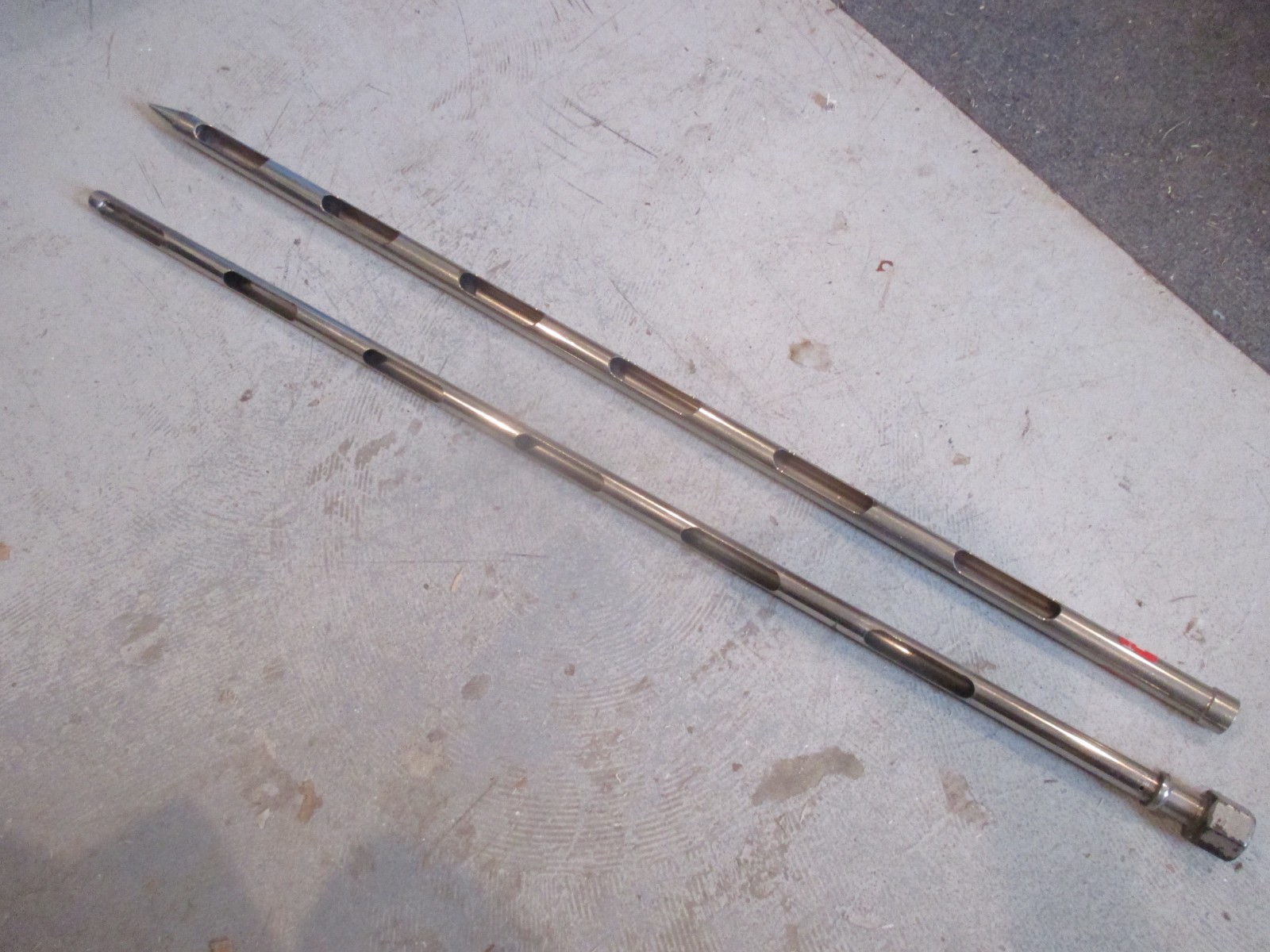Vintage Seedburo Open Handed Aluminum 6 Hole Grain Probe Soil Sampler 37″ L