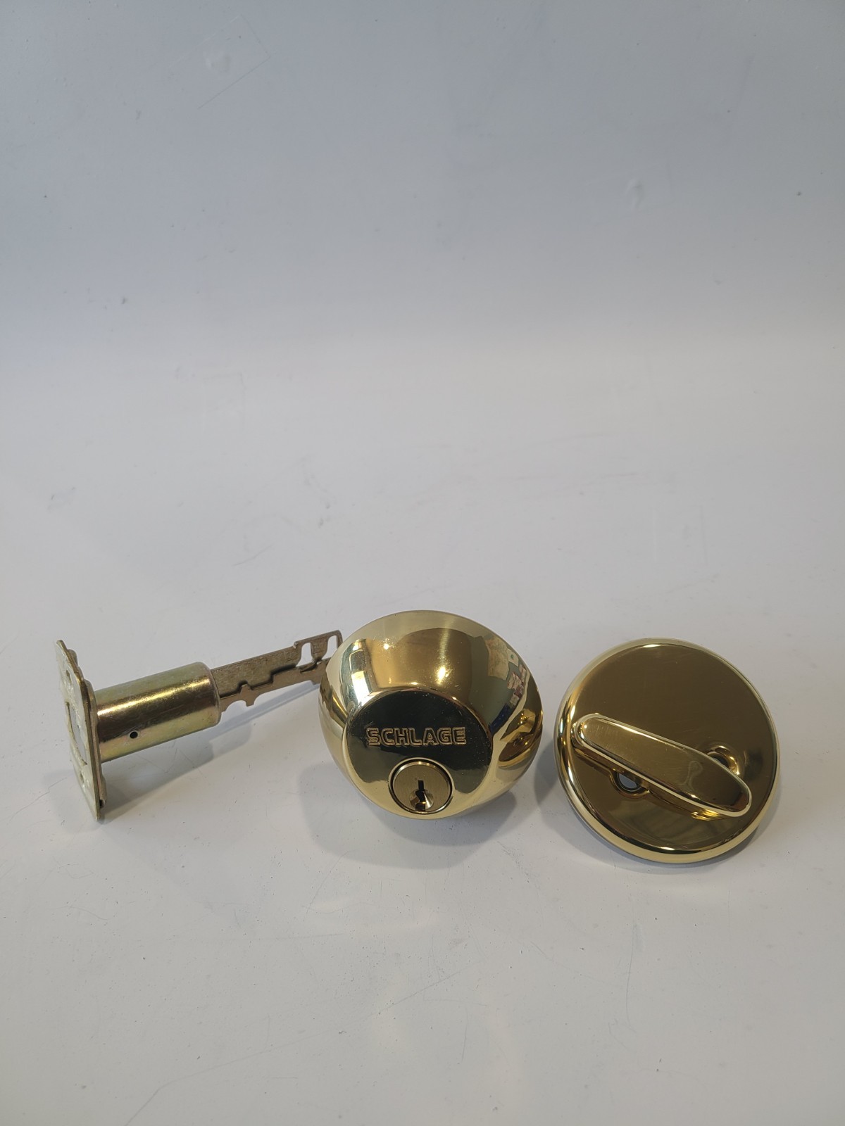 SCHLAGE – B Series – B360N Single Cylinder Deadbolt – 605 Bright Brass