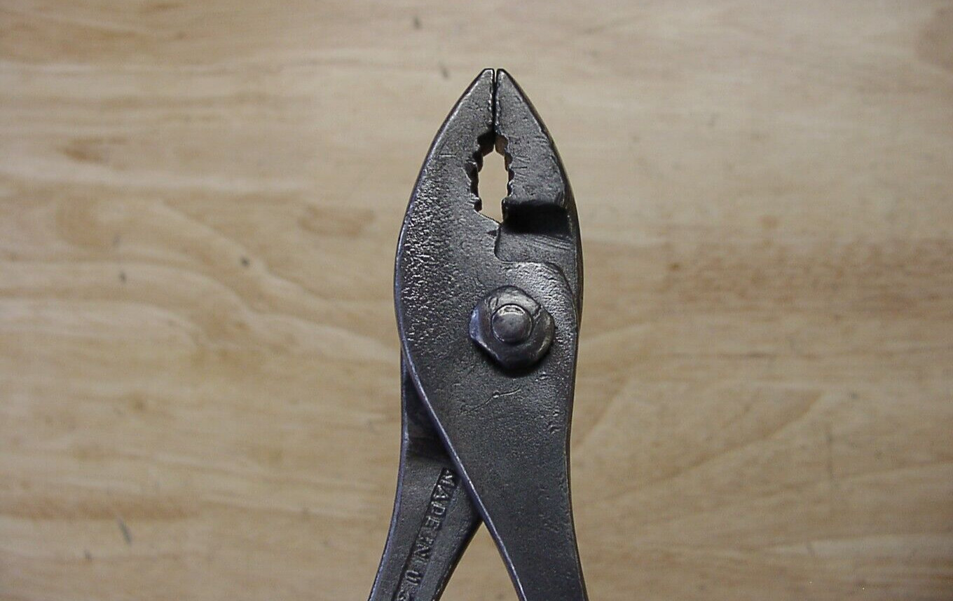 Vintage K16 Motor Spec Duluth USA 6-5/8″ Slip Joint Pliers,W/Fancy Handles,VGC