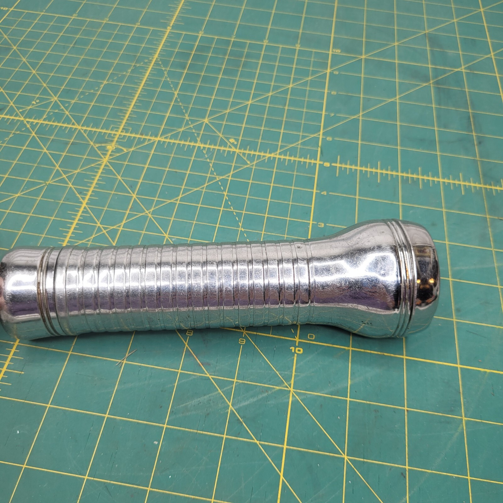 Vintage America Metal Flashlight USA Lite Tested Working 2 D Cell Light