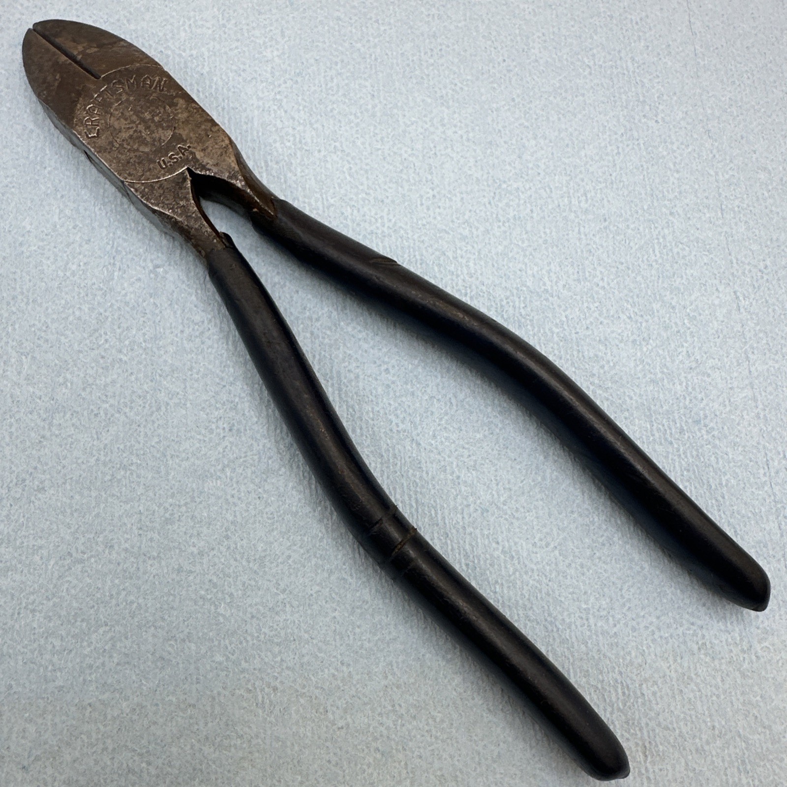 Craftsman Blue Grip 7-1/2″ Diagonal Cutting Pliers Made In USA Vintage