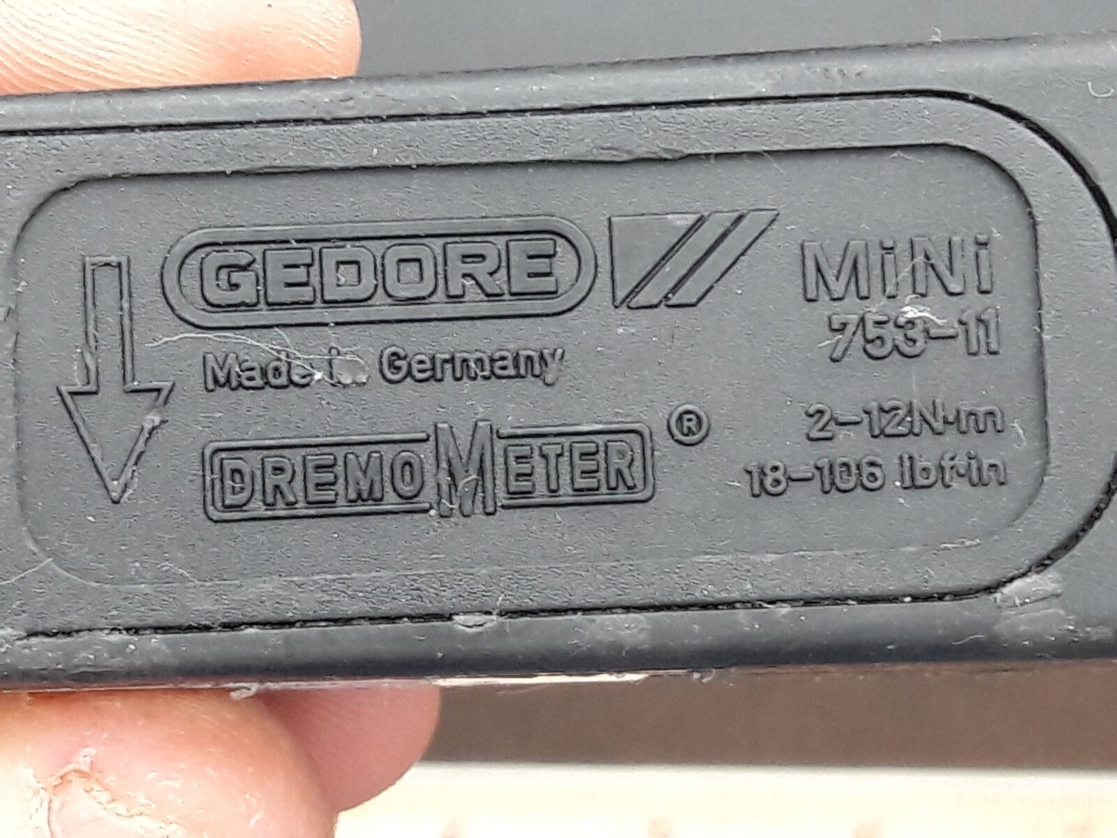 GEDORE DremoMeter Mini Torque Wrench, Model 753-11; Made in Germany.
