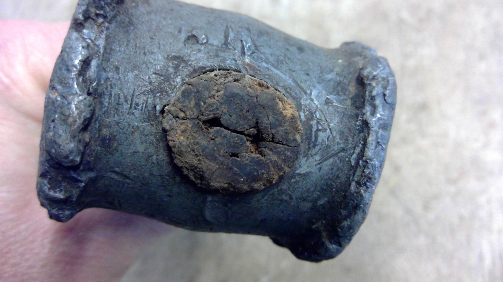 Vintage Lead Head Hammer 1 pound, 7 ounces total weight.