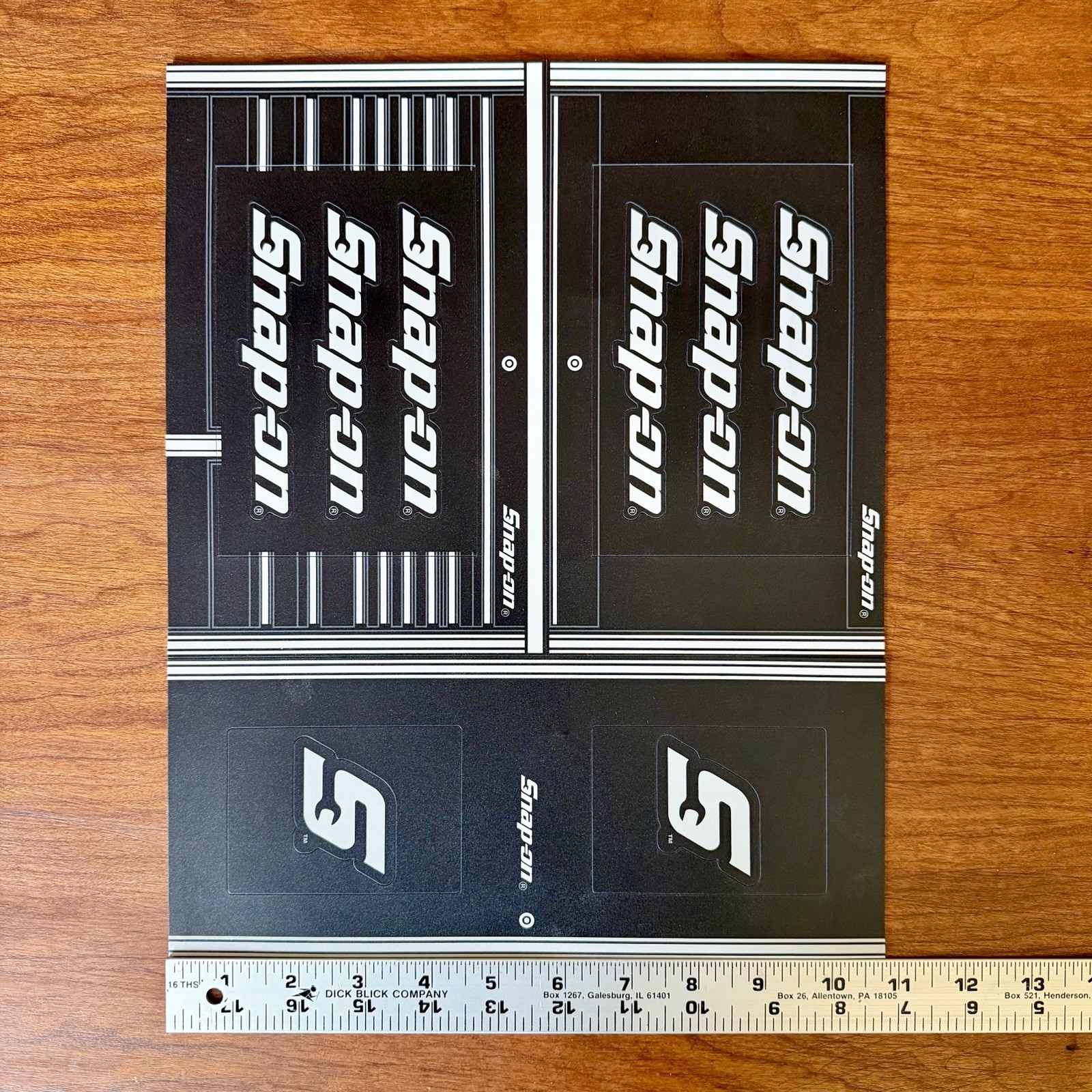 Snap-On Tools Black Refrigerator Toolbox Magnets Removable Collectible Logo 🧰