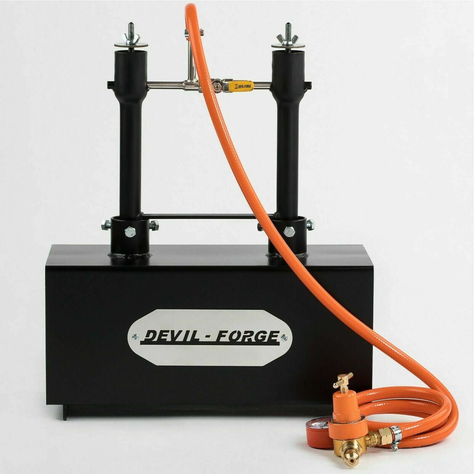 DEVIL-FORGE DFPROF2b Gas Propane Forge Farrier Burner Furnace Kiln +Tongs USA
