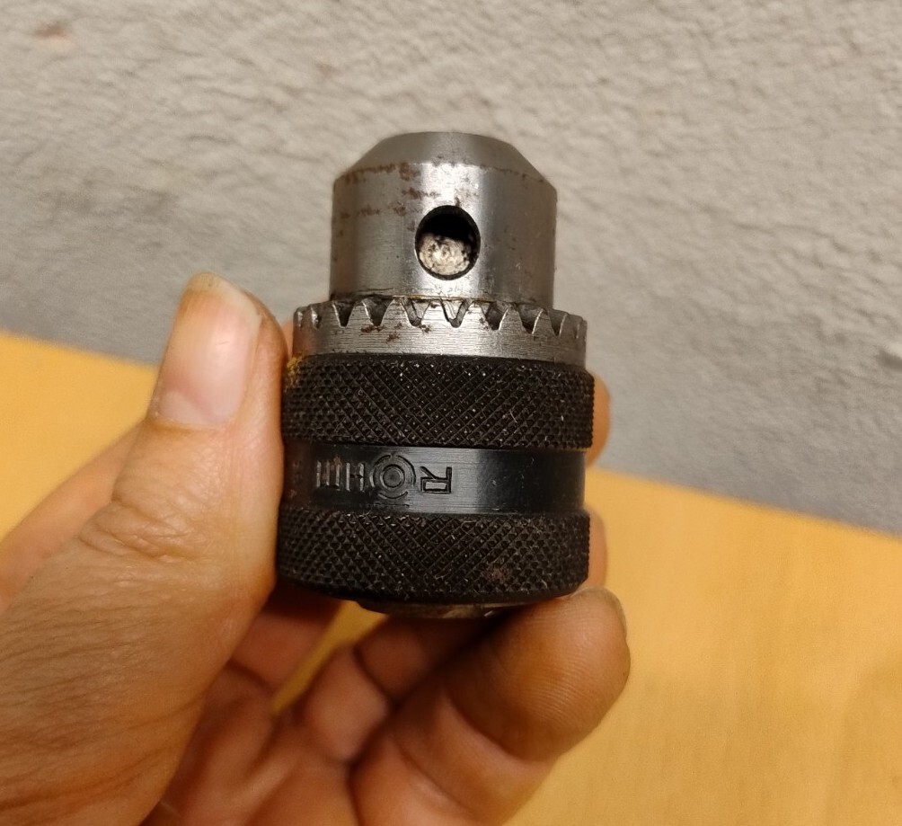 VINTAGE ROHM 3 JAW DRILL CHUCK TYPE 115 (1/64-3/8″ 3/8″X24)