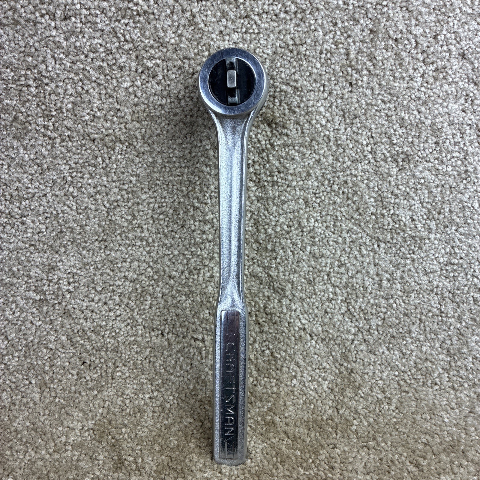 Craftsman Thumbwheel Fine Tooth Ratchet Set 3/8 & 1/2” Drive Good Condition