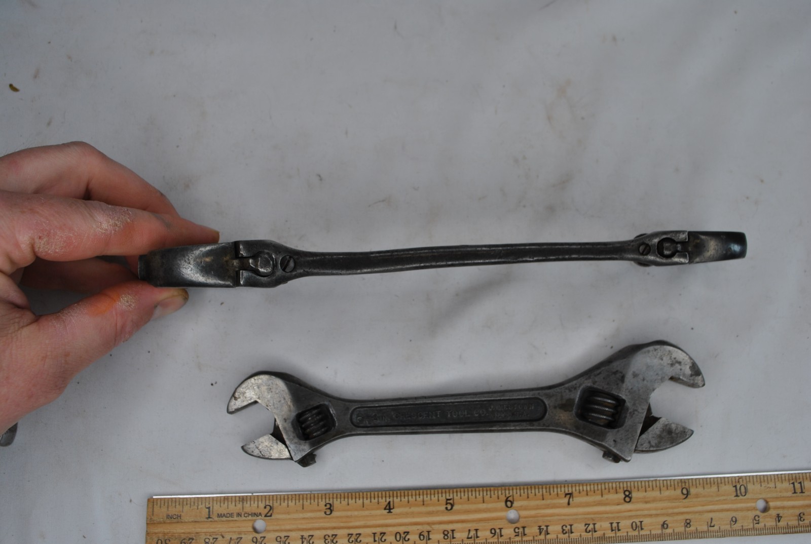 Crescent Tool Co. Jamestown NY USA 6-8 & 8-10 Double End Sided Adjustable Wrench