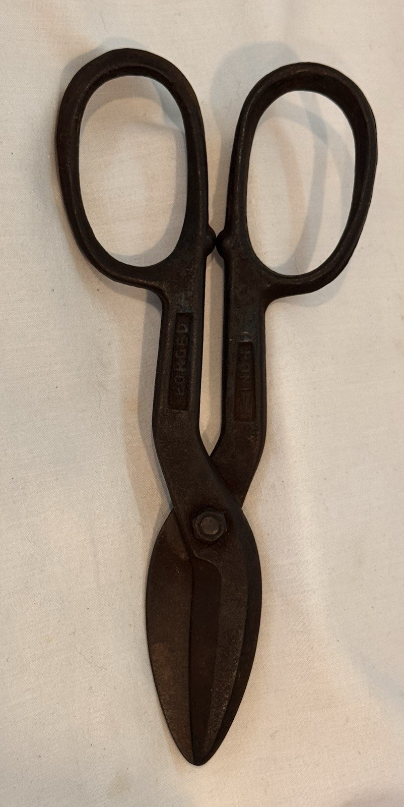 Vintage Forged Steel Tin Snips/Shears 7″ Long Made In USA