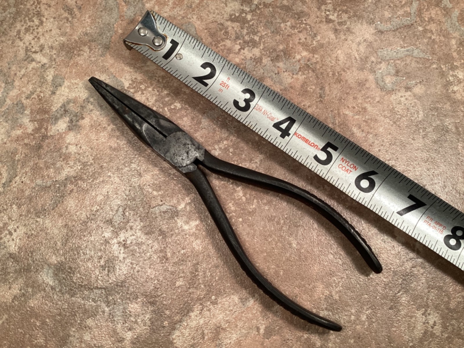 Vintage Snap-on Needle Nose Pliers 96 Vacuum Grip Handles 7″ Underline Logo USA