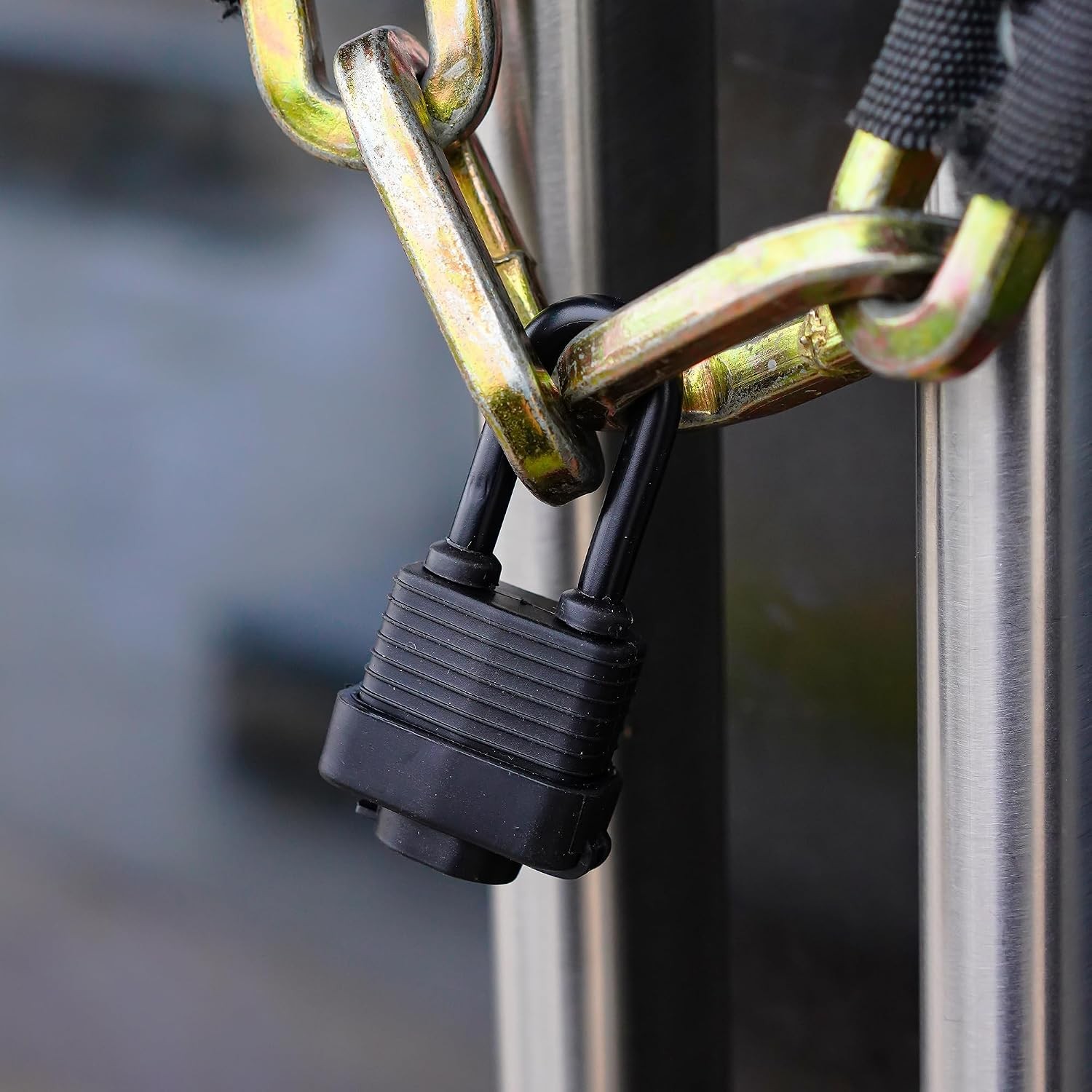 Waterproof Heavy Duty Laminated Steel Padlock with Keys Outdoor Indoor 1 Pack