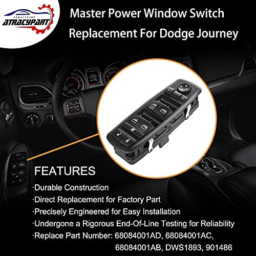 Master Power Window Switch | 8+13 PINS Check Required | Replacement 68084001AD