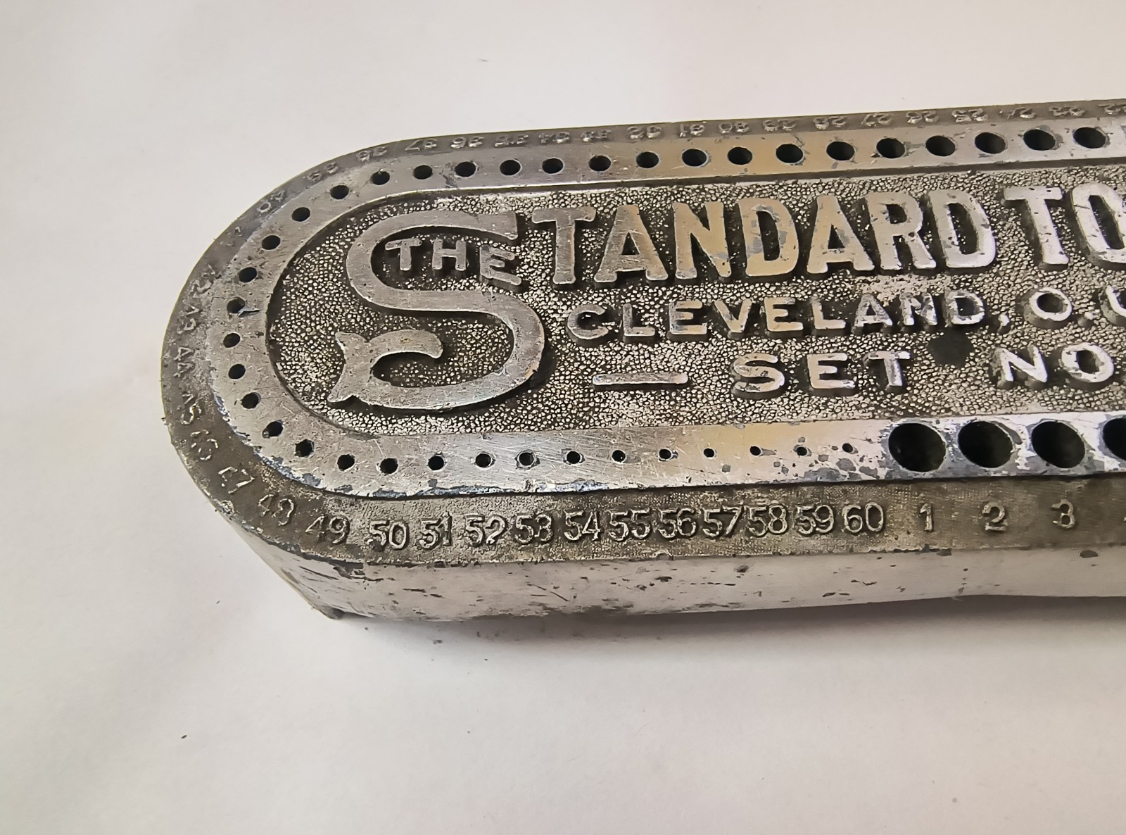 Vintage Standard Tool Co. Cleveland OH USA Set No. 8 Drill Bit Holder