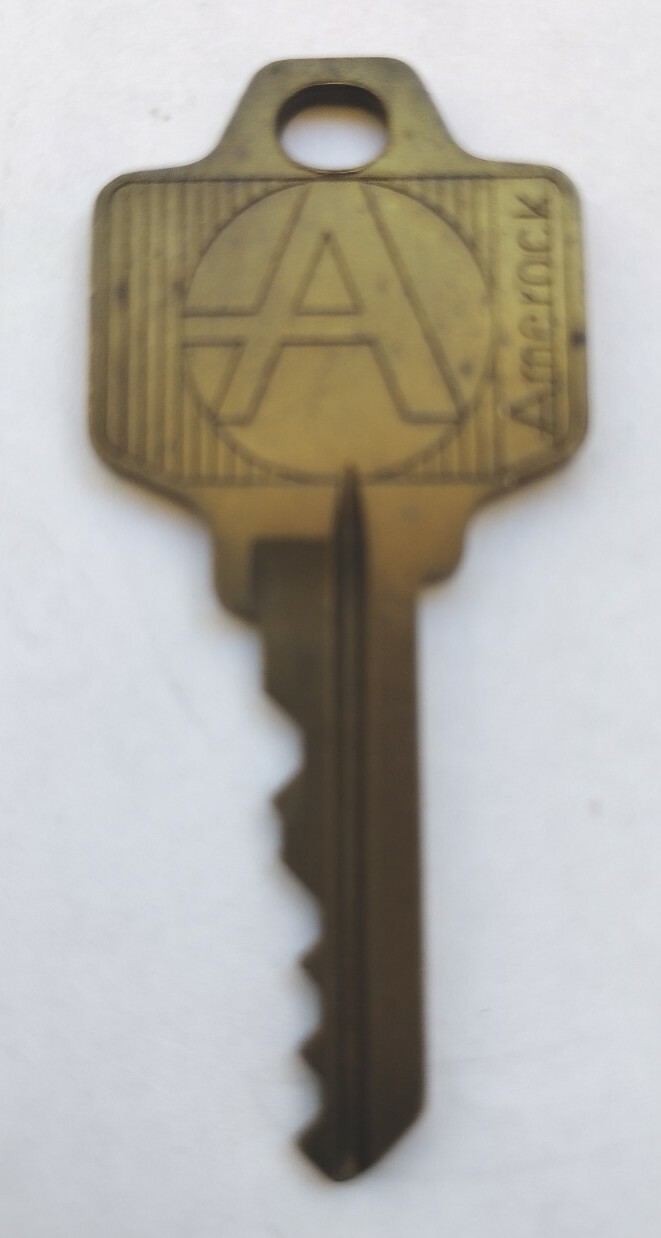 Vintage Amerock A No 99936 Brass Key Appx 2 1/8″ Replacement Locks