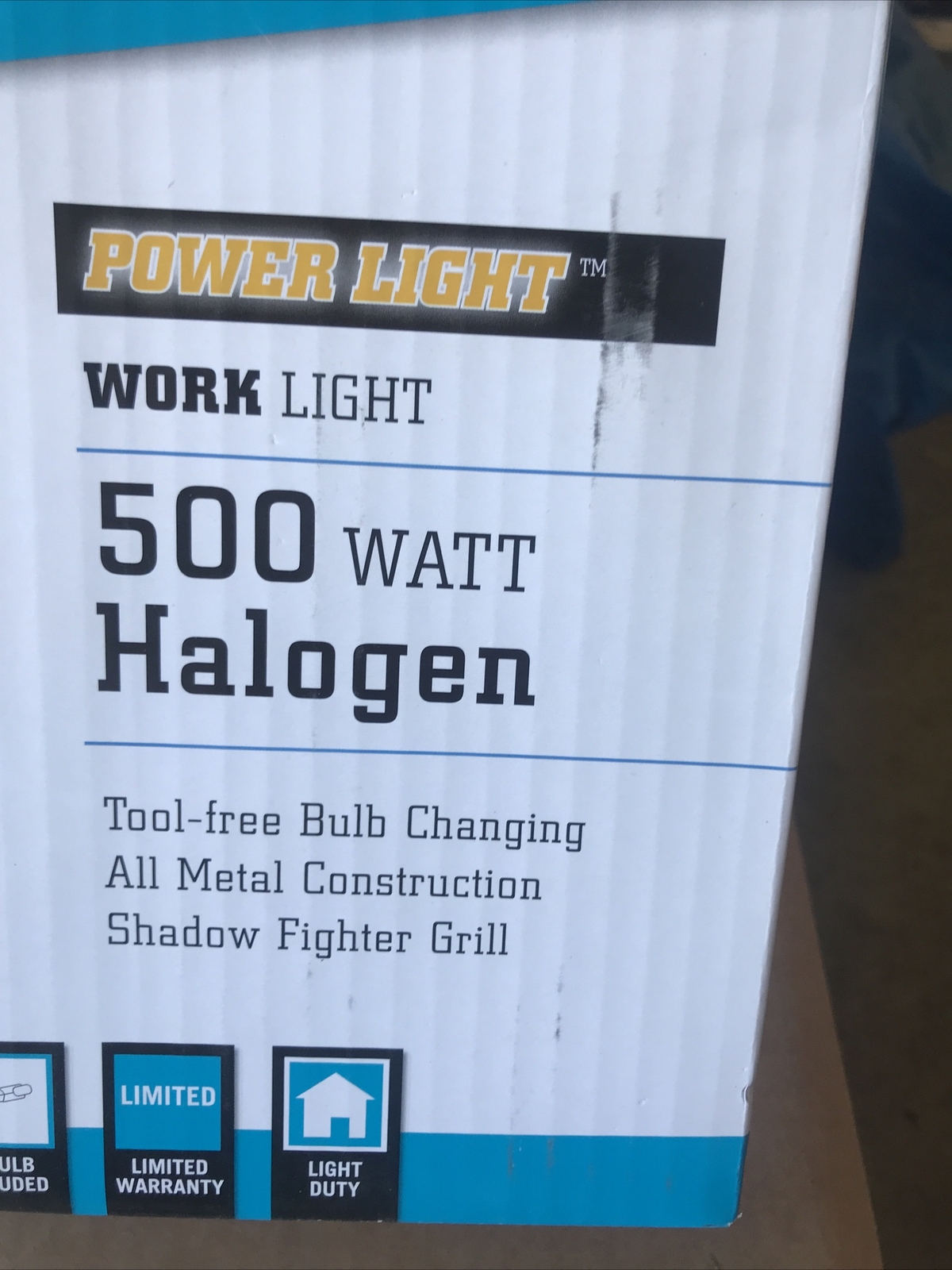 New In Box Woods L20 500W Indoor/Outdoor Halogen Portable Work Light