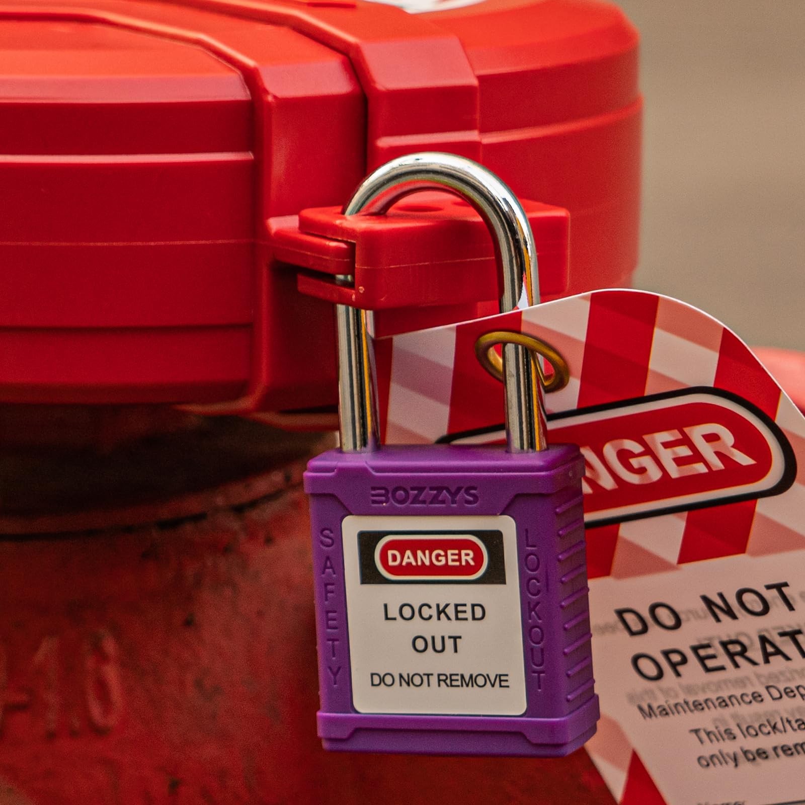 Lockout Tagout Locks with 2 Master Keys｜12-Pack Purple OSHA Loto Lock