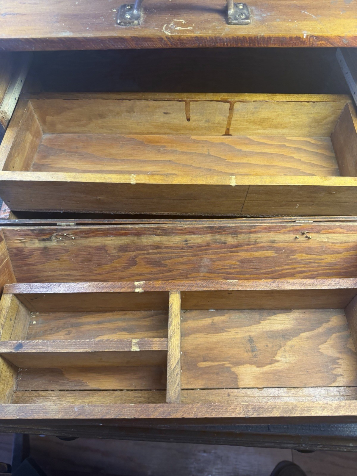 Vintage Wood Toolbox