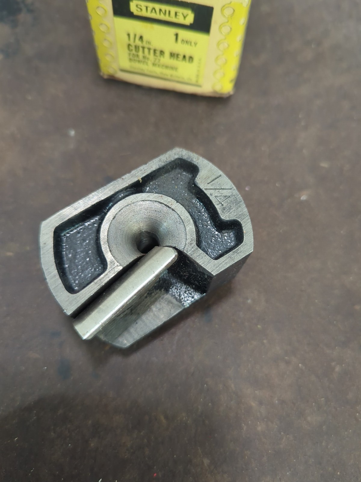 Stanley No 77 Dowel Machine 1/4 In Cutter Head Woodworking Tool with Box