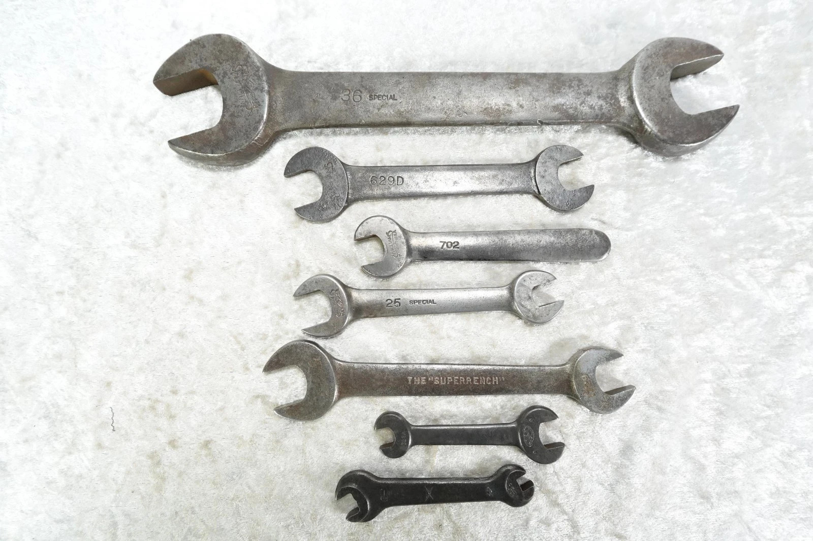 Mixed Lot 19 VTG Williams Superrench Open-End Box-End Off Set Dog Bone Wrenches