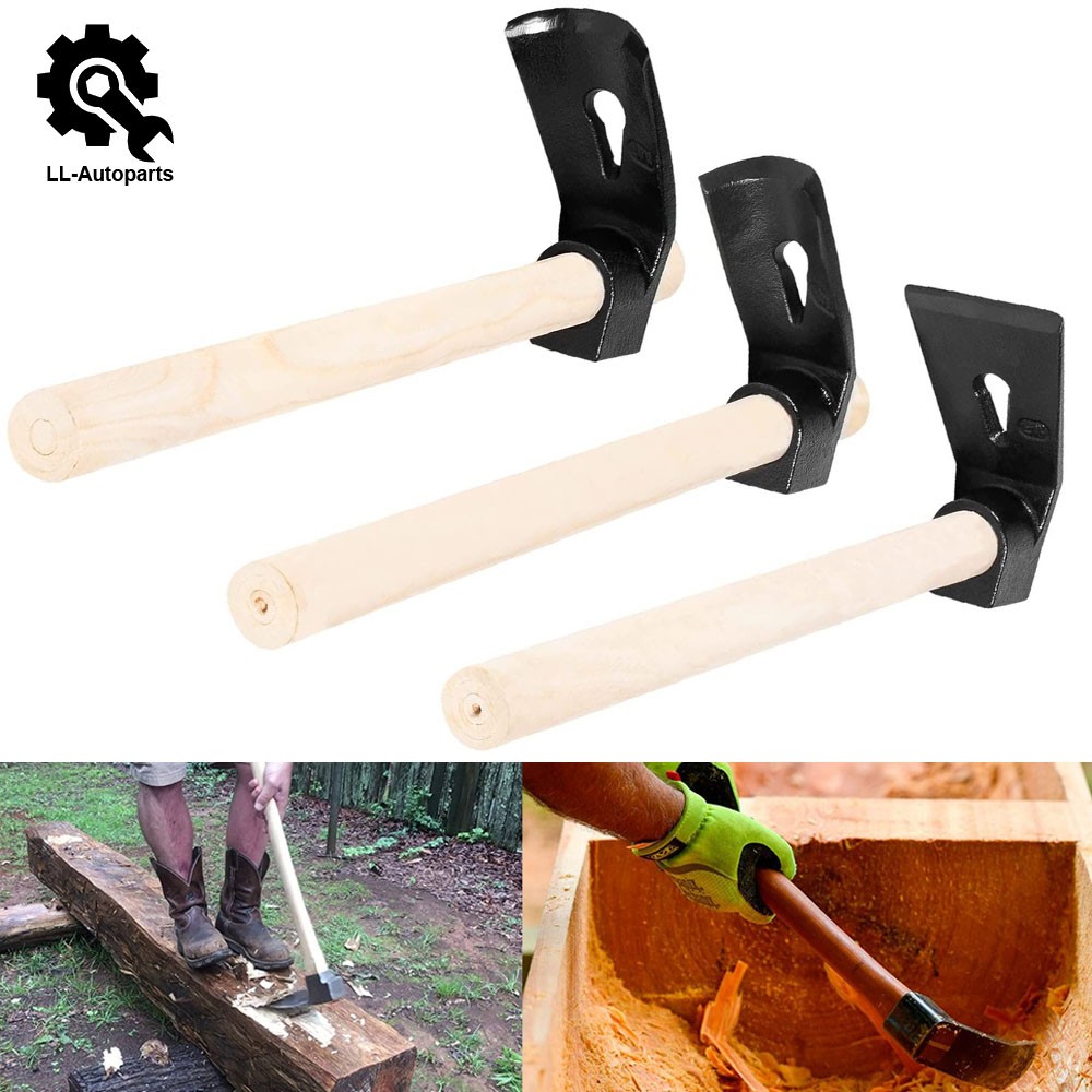 Curved Bowl Adze Woodworking Tool Set Straight Big Small Log Carving Hand Hewing