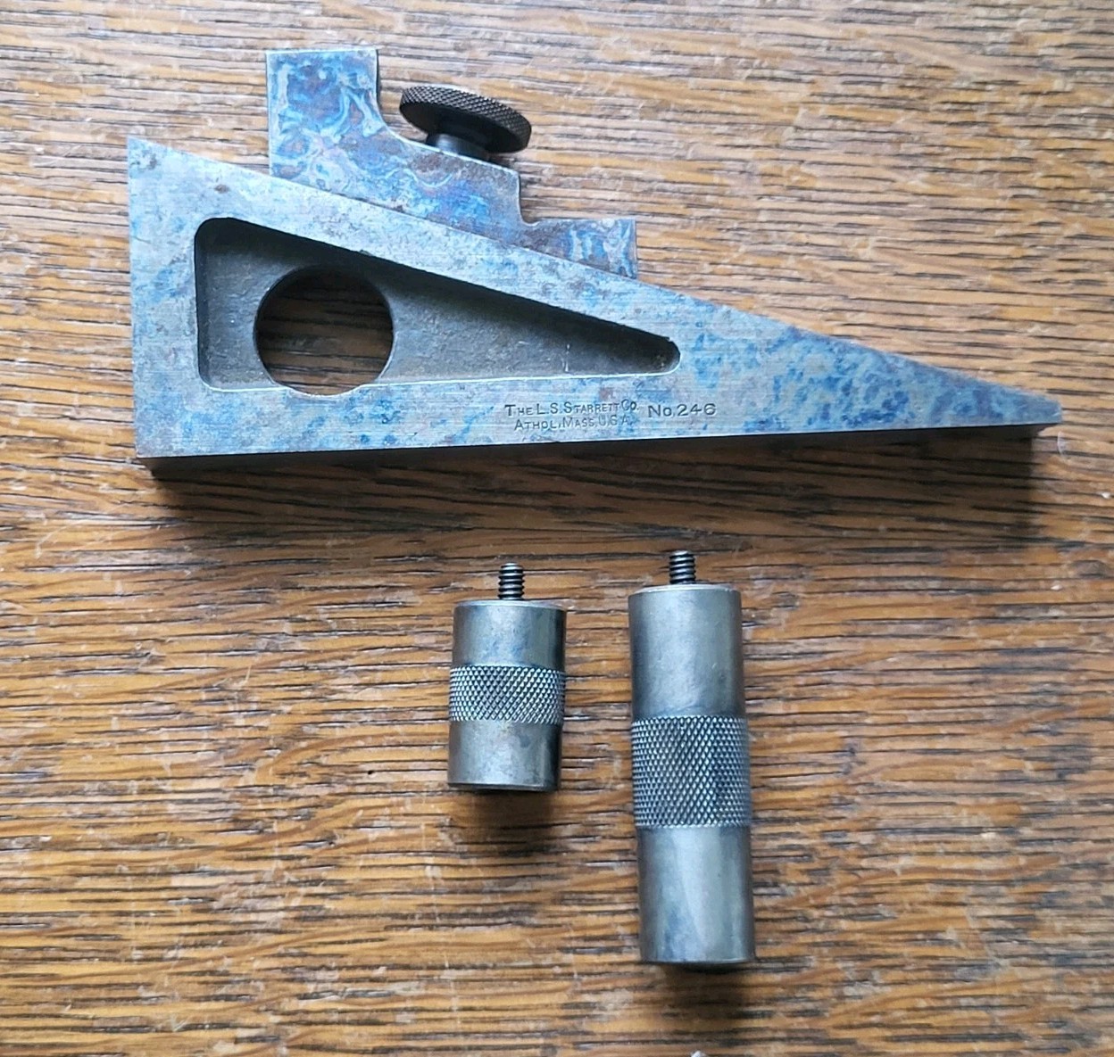 Vintage L. S. Starrett No. 246 Planer & Shaper Gage w/(2) Extensions USA