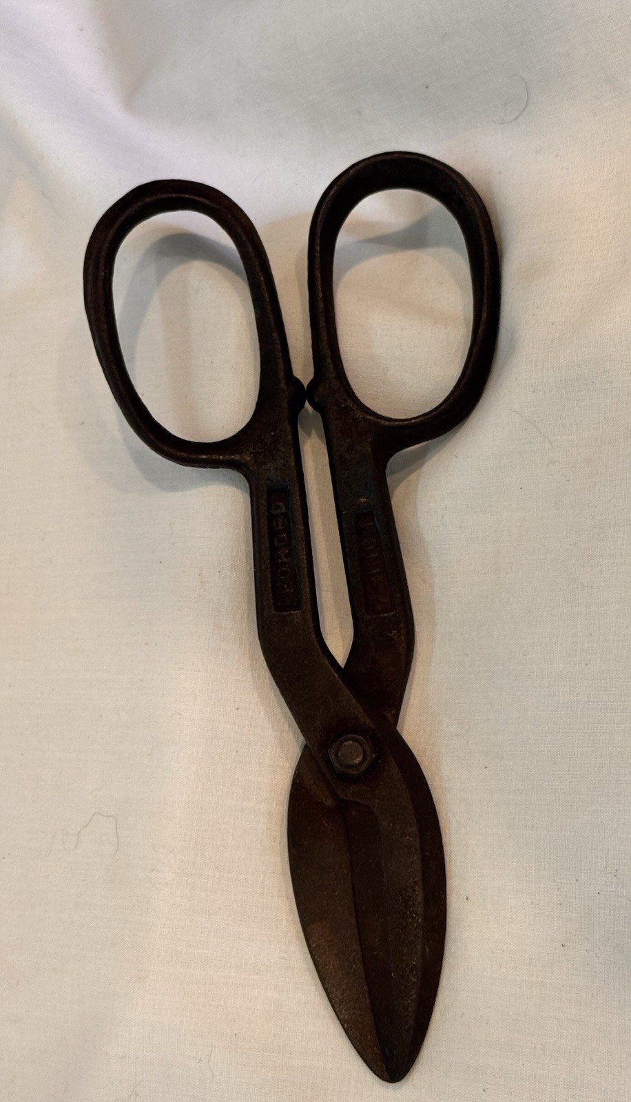Vintage Forged Steel Tin Snips/Shears 7″ Long Made In USA