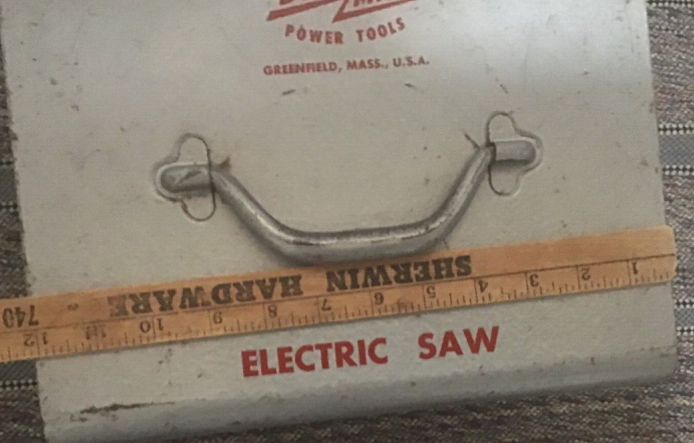 Old Antique Millers Falls 626 Circular Power Saw,Steel Case,6.5”Blade,Dyno-Mite