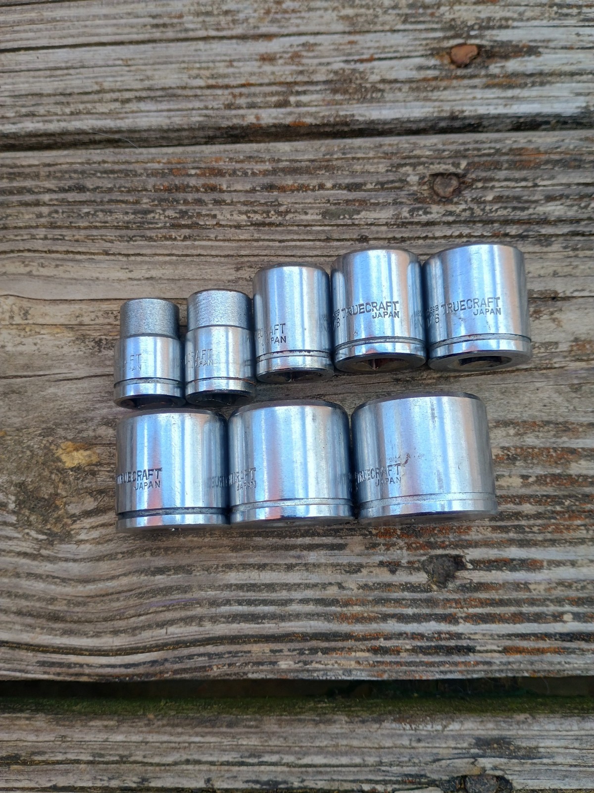 8 TrueCraft 3/8″ Drive Sockets 3/8″ 7/16″ 1/2″ 5/8″ 11/16″ 3/4″ 13/16″ 7/8″