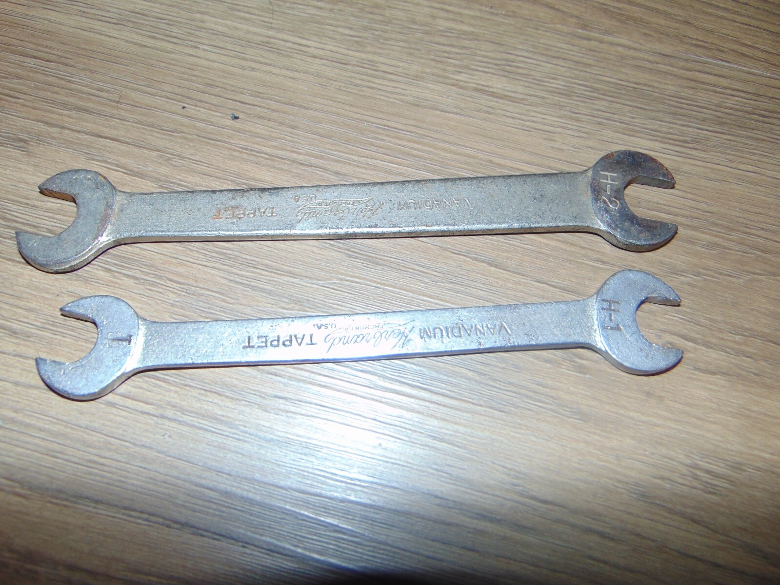 2 Vintage Herbrand 7/16 X 1/2 H-1,1/2 X 9/16 H-2 Flat Tappet Wrench Set USA Tool
