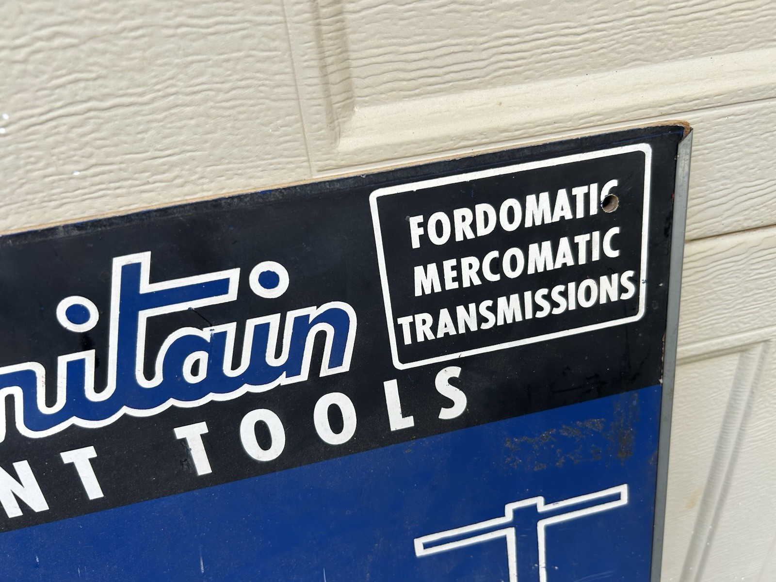 Vintage New Britain NAPA Adjustment Tools Advertising Display Board