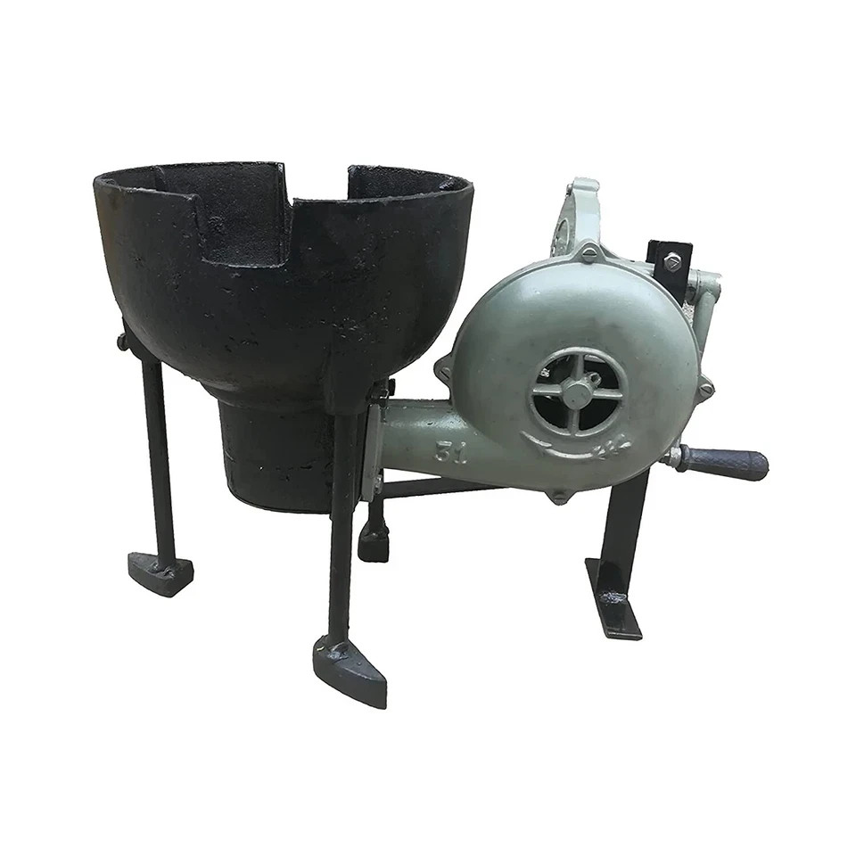 Blacksmith’s Large Forge Furnace with Hand Blower Pedal Type Handle Fan Vintage