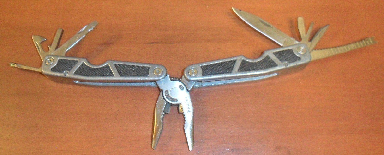 HUSKY 2CR Multi-Tool Folding 13-in-1 Multitool Pliers, Knife, Saw, More