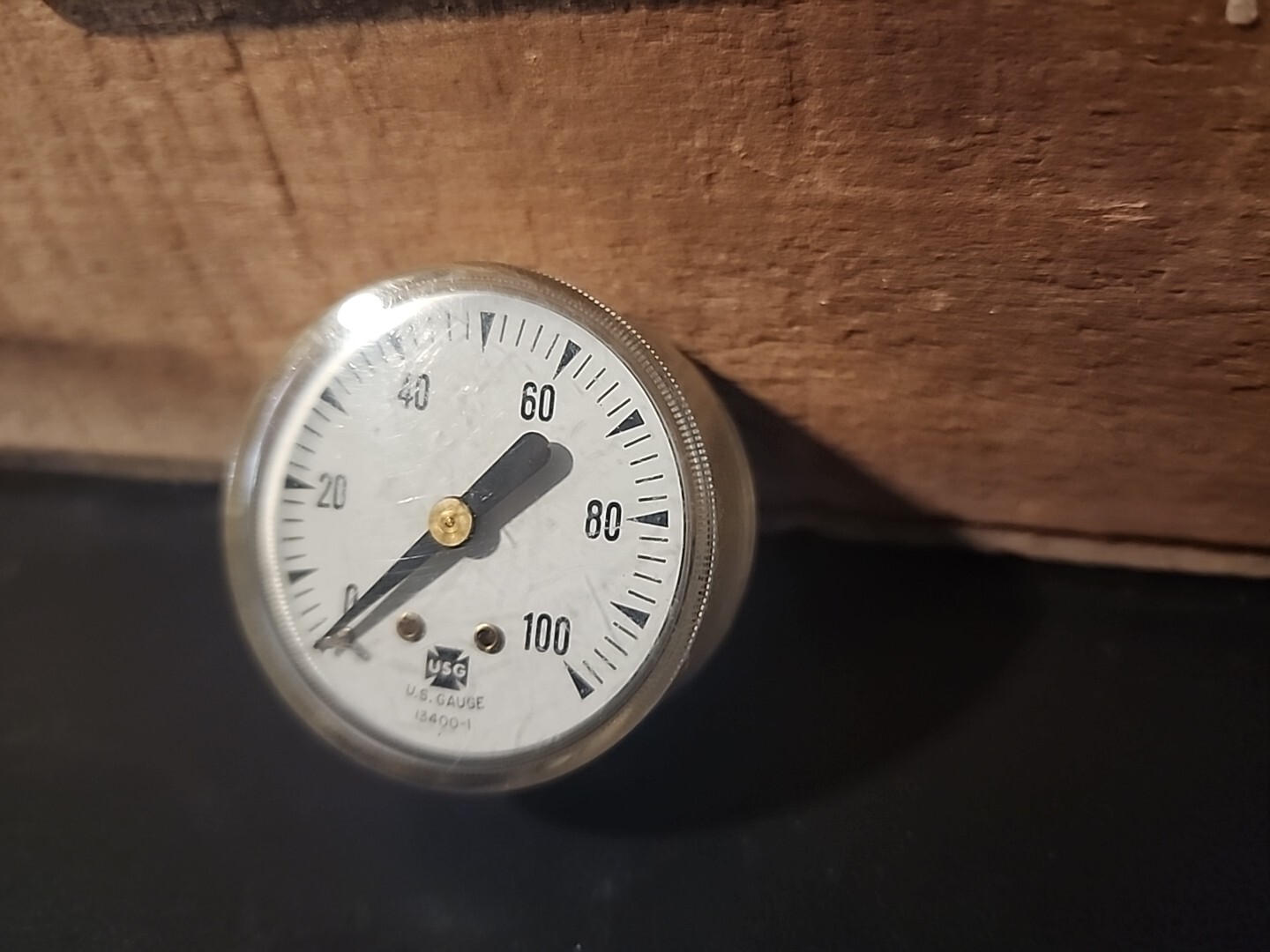 Vintage United States Gauge Company(USG)Pressure Gauge MPN 13400-1 1.625” Face5