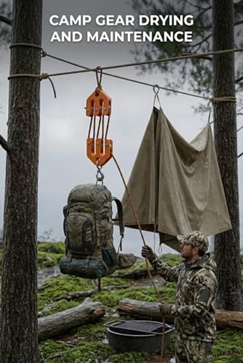 Portable Game Gear Hoist – Mini Pocket Raven Equipment – Small Block and