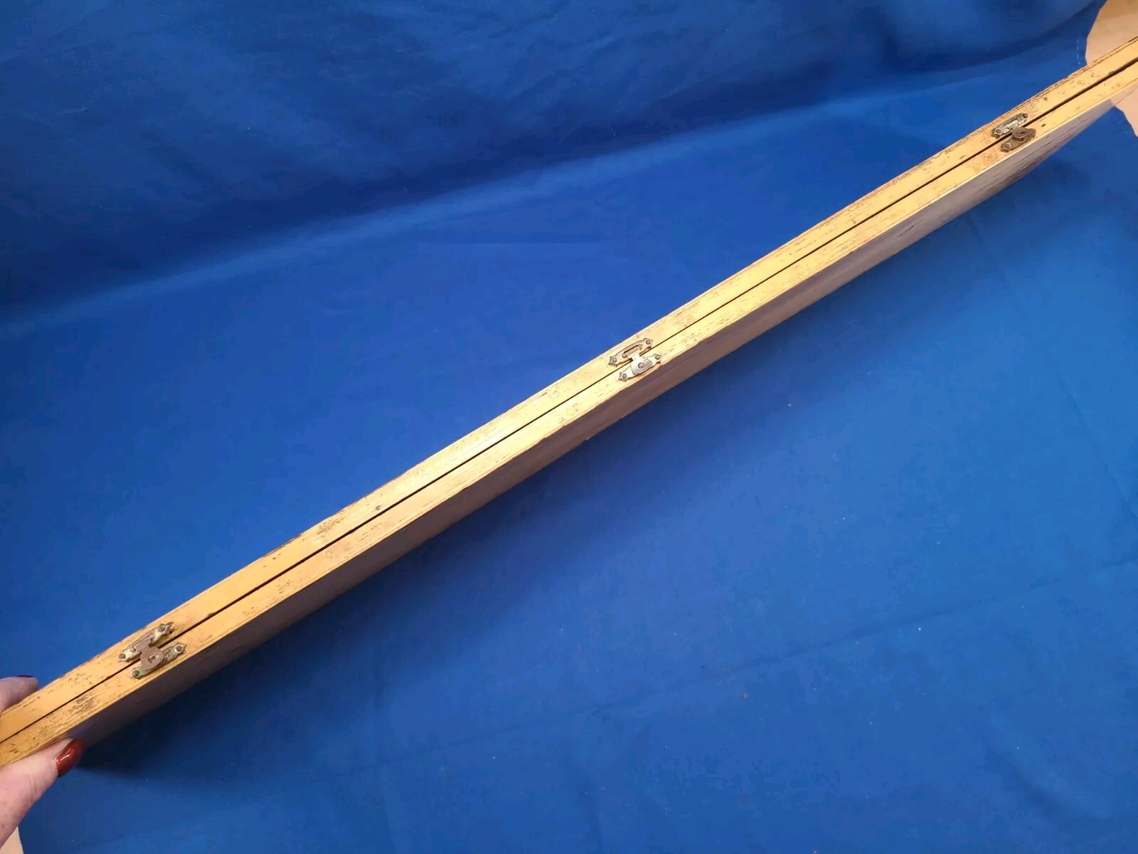 Vintage 24″ / 60 cm Vernier Caliper w/ Fine Adjustment in Wooden Case 3 – 1252