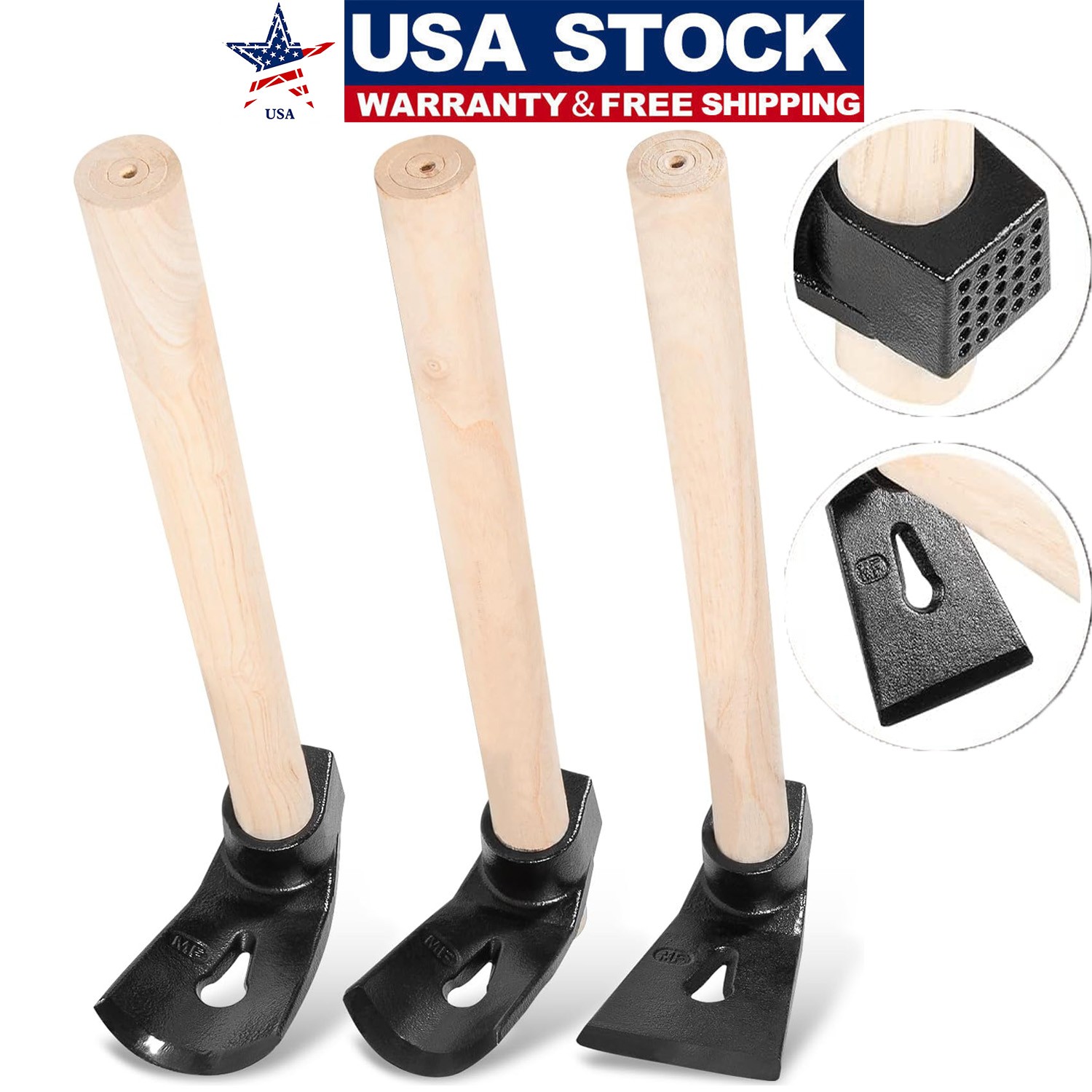 Adze Woodworking Tool Set Curved Bowl Straight Big Small Log Carving Hand Hewing